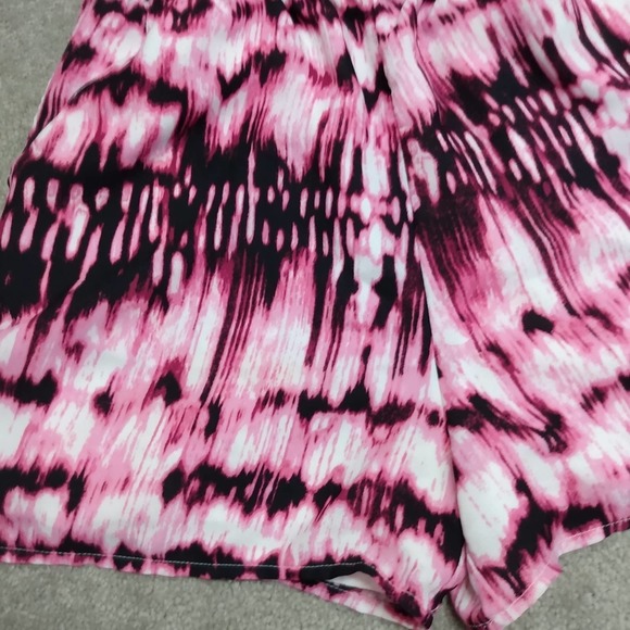 Decree strapless pink tie dye romper with pockets - Picture 3 of 5